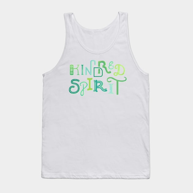 Kindred Spirit (green) Tank Top by BumbleBess